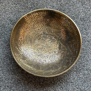 Shiny Elegant Vintage Brass Decorative Bowl